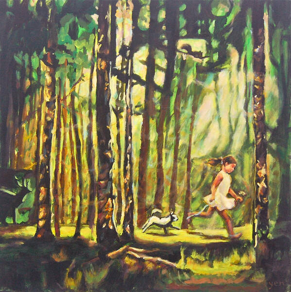 Forest Poster featuring the painting Untitled 4 by Yen
