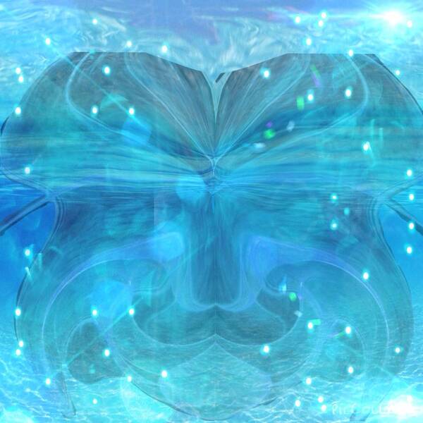 Digital Art Poster featuring the digital art Water Spirit by Karen Buford