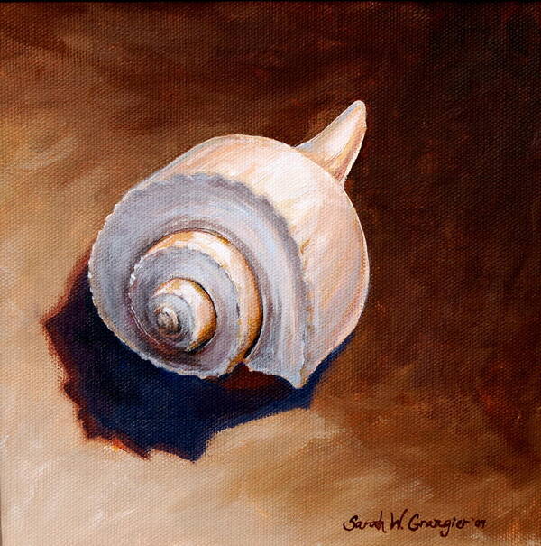 Whelk Poster featuring the painting Whelk by Sarah Grangier