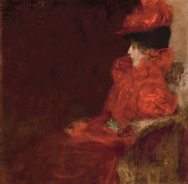 Gustav Klimt Poster featuring the painting Woman in an Armchair by Gustav Klimt