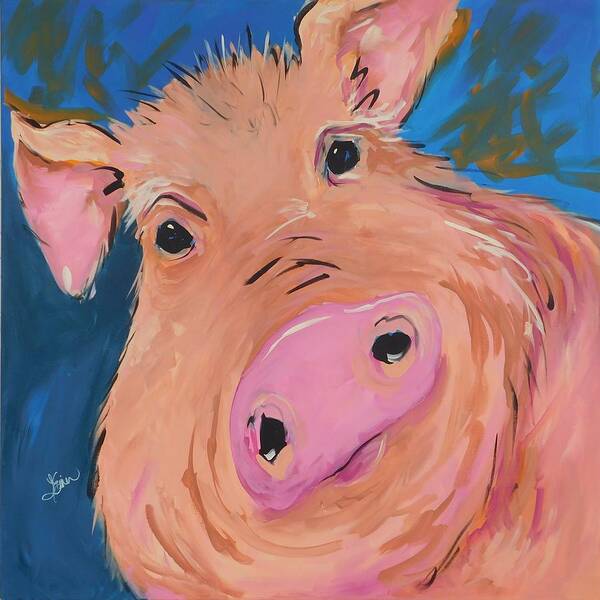 Pig Poster featuring the painting You're Such a Ham by Terri Einer