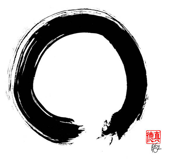 Enso Poster featuring the painting Zen Circle Five by Peter Cutler