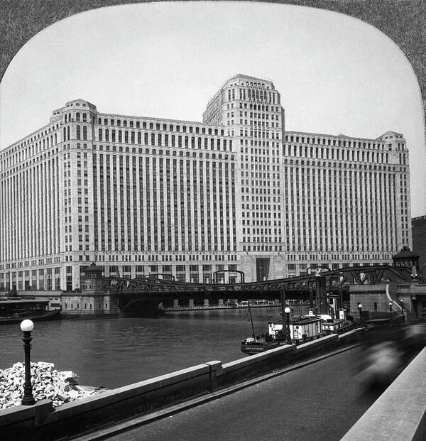 1930s Poster featuring the photograph Chicago Merchandise Mart #2 by Underwood Archives