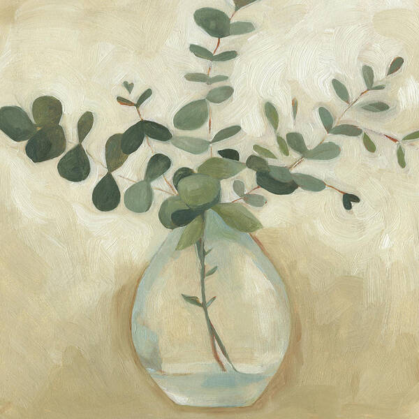 Botanical & Floral Poster featuring the painting Greenery Still Life IIi #1 by Emma Scarvey