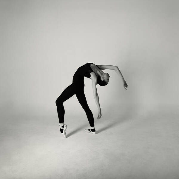 Ballet Dancer Poster featuring the photograph Modern Ballet Dancer #1 by Lambada