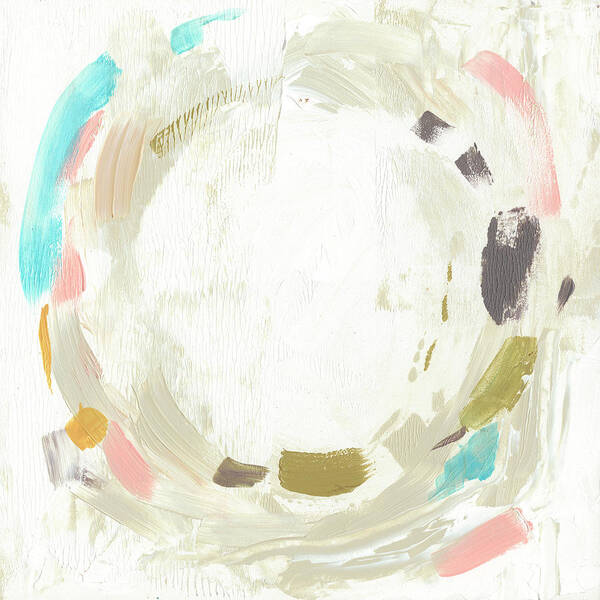 Abstract Poster featuring the painting Pastel Wheel II #1 by Jennifer Goldberger