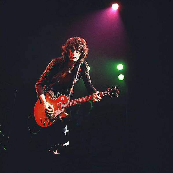 Led Zeppelin Poster featuring the photograph Photo Of Jimmy Page And Led Zeppelin #1 by David Redfern
