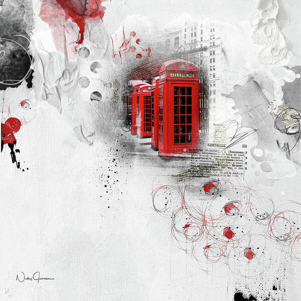 London Poster featuring the digital art Timeless #2 by Nicky Jameson