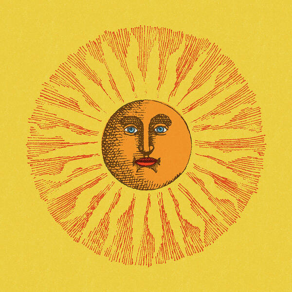 Campy Poster featuring the drawing Sunshine #10 by CSA Images