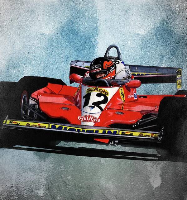 Art Poster featuring the painting 1978 Ferrari 312T3 by Simon Read