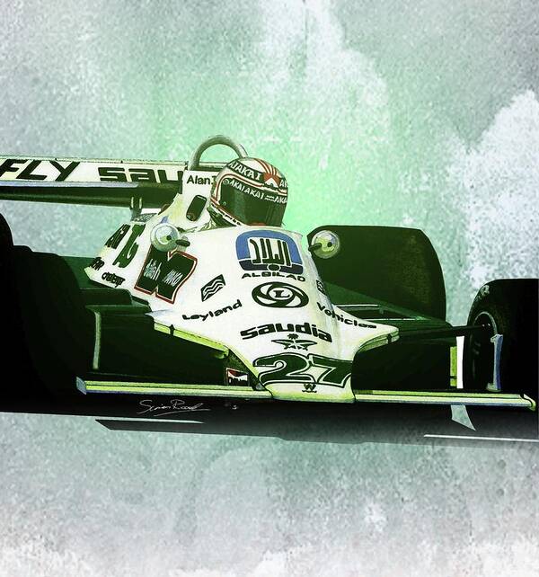Art Poster featuring the painting 1980 Williams FW07B by Simon Read