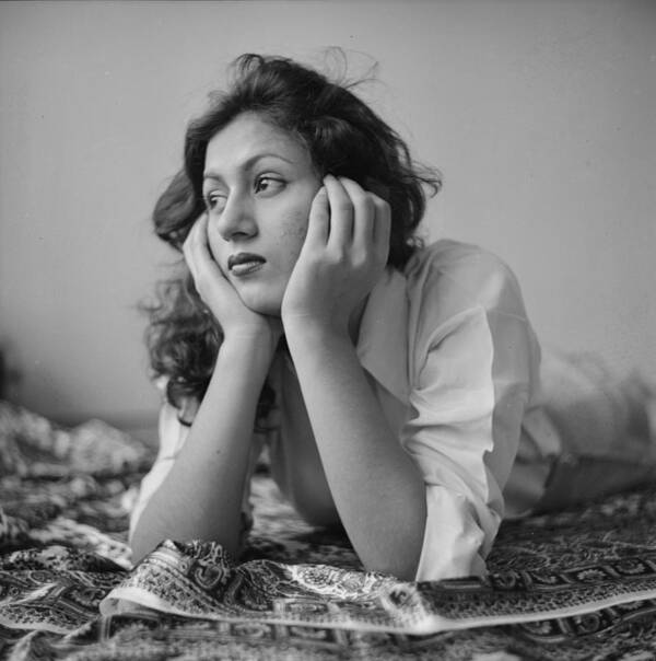 Human Interest Poster featuring the photograph Portrait Of Madhubala #4 by James Burke