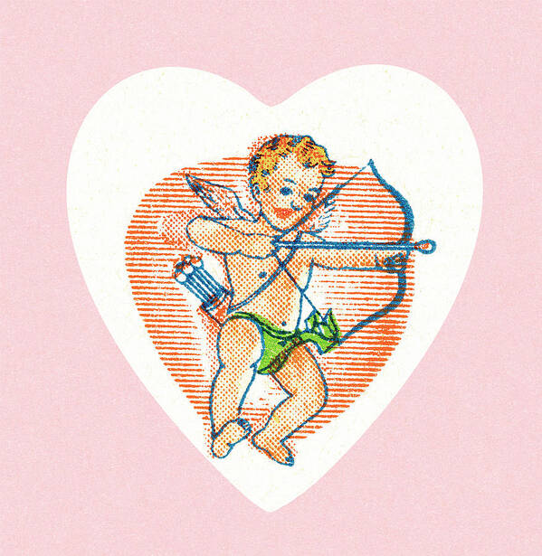 Affection Poster featuring the drawing Cupid #5 by CSA Images
