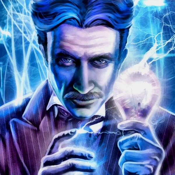 Nikola Tesla Poster by Edward Watts - Pixels