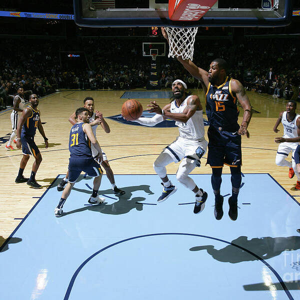Mike Conley Poster featuring the photograph Utah Jazz V Memphis Grizzlies #7 by Joe Murphy