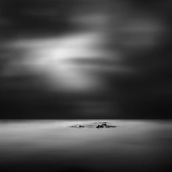 Dark Poster featuring the photograph A Piece Of Rock 020 by George Digalakis