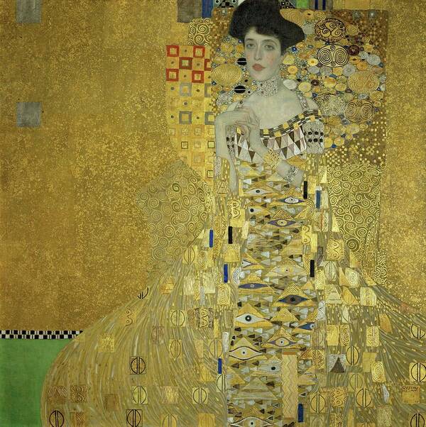 Gustav Klimt Poster featuring the painting Adele Bloch-Bauer I, 1907.Estates of Ferdinand and Adele Bloch-Bauer. by Gustav Klimt -1862-1918-