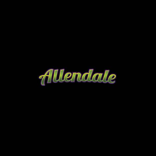 Allendale Poster featuring the digital art Allendale #Allendale by TintoDesigns