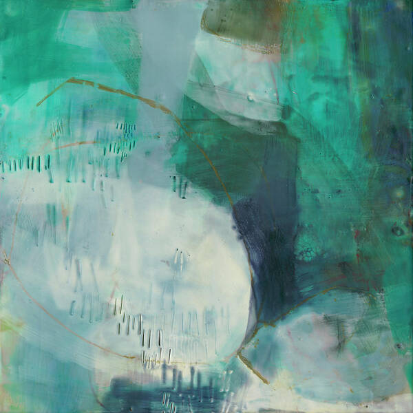 Abstract Poster featuring the painting Arete I by Sue Jachimiec