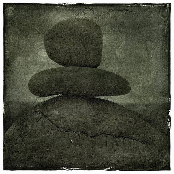 Transfer Print Poster featuring the photograph Balanced Stones by John Grant