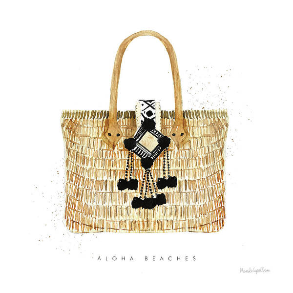 Aloha Beaches Poster featuring the painting Beach Glam Iv by Mercedes Lopez Charro