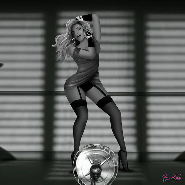 Beyonce Poster featuring the digital art Beyonce - Dance For You by Bo Kev