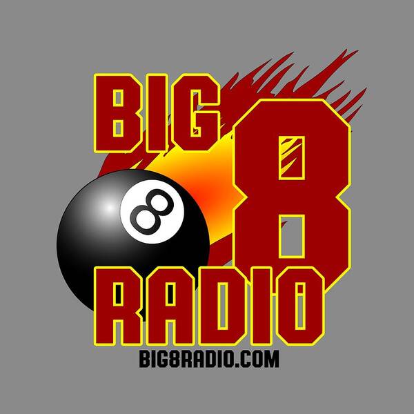 Radio Poster featuring the digital art Big8Radio Logo by Thomas Leparskas