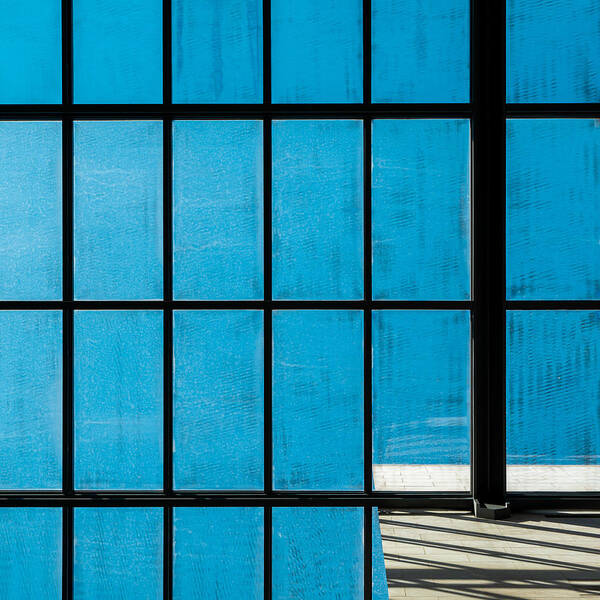 Blue
Pattern
Glass
Glass Roof
Berlin
Sky
Architecture
Indoor Poster featuring the photograph Blue Abstract by Markus Auerbach