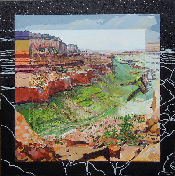 Grand Canyon Poster featuring the painting Boundary Series VI by Thomas Stead