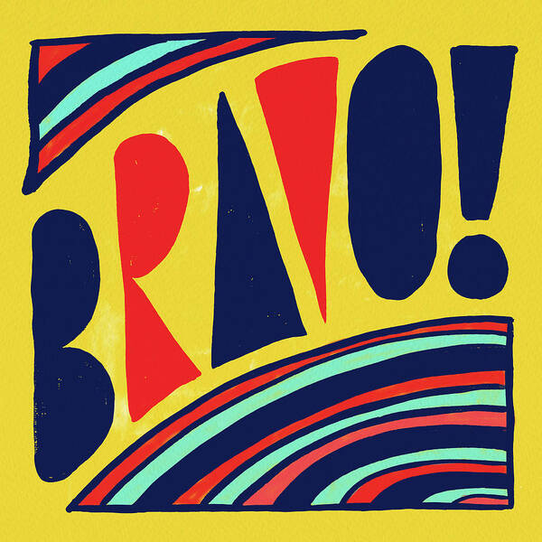 Bravo Poster featuring the painting Bravo by Jen Montgomery