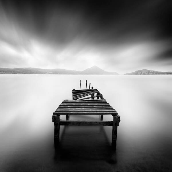 Seascape Poster featuring the photograph Broken Promises by George Digalakis