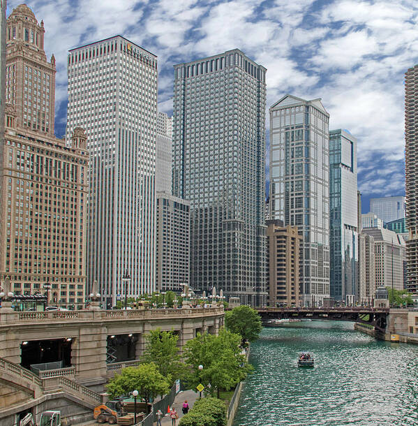 Chicago Poster featuring the photograph Chicago River by Ira Marcus