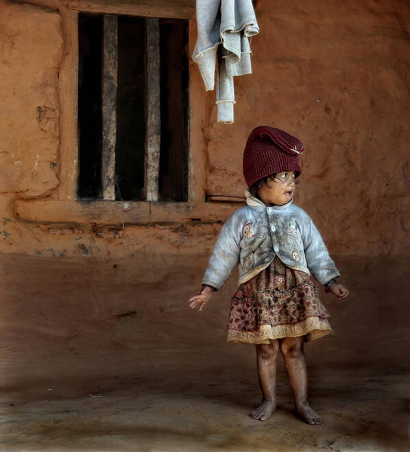 Nepal Poster featuring the photograph Children Of Nepal - Series by Yvette Depaepe