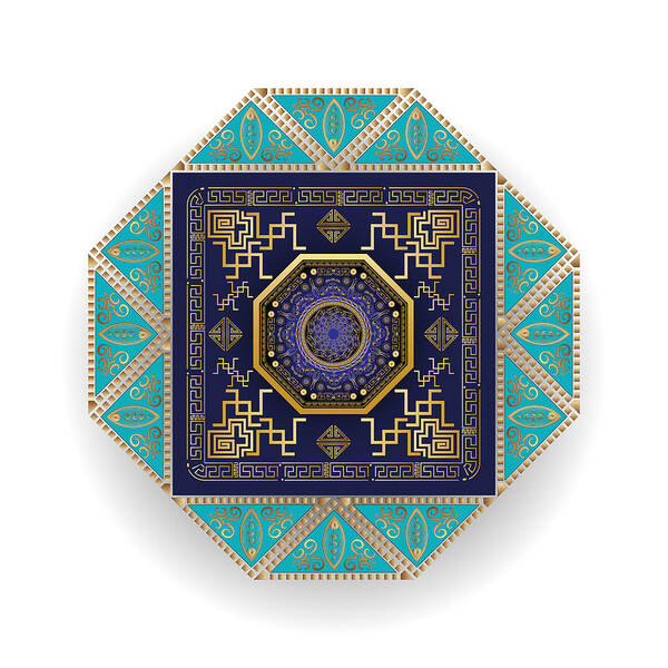 Mandala Poster featuring the digital art Circumplexical No 3556 by Alan Bennington