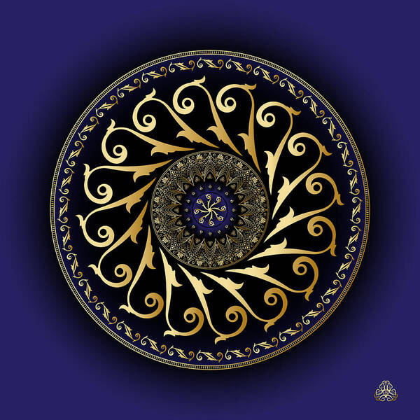 Mandala Poster featuring the digital art Circumplexical No 4005 by Alan Bennington