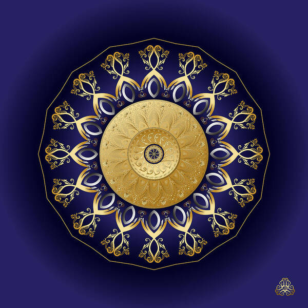 Mandala Poster featuring the digital art Circumplexical No 4024 by Alan Bennington