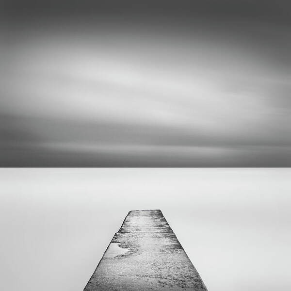 Tranquility Poster featuring the photograph Concrete Jetty by Paul Simon Wheeler Photography