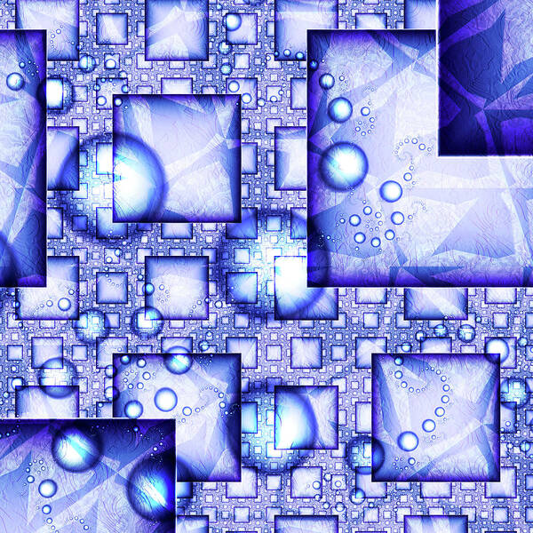Cubes And Spheres Poster featuring the digital art Cubes And Spheres by Fractalicious