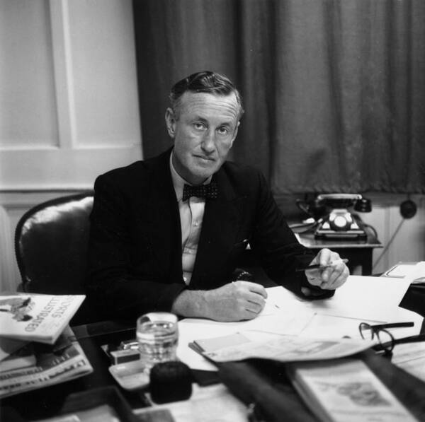 Ian Fleming Poster featuring the photograph Fleming At Desk by Express