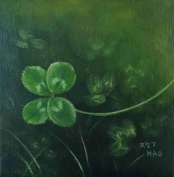 Four Leaf Clover Poster featuring the painting The Wanted by Helian Cornwell