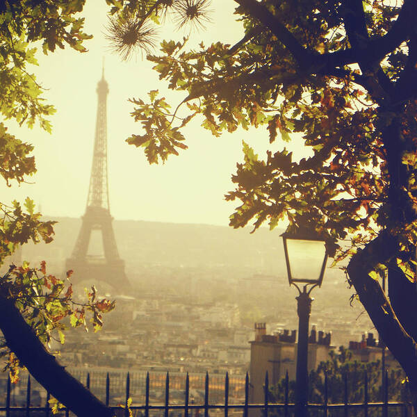 Eiffel Tower Poster featuring the photograph French Romance by By Smaranda Madalina Cheregi