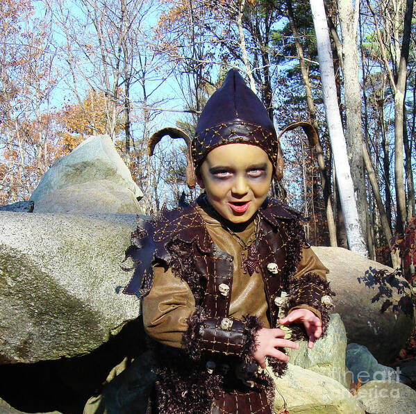 Halloween Poster featuring the photograph Goblin Costume 4 by Amy E Fraser