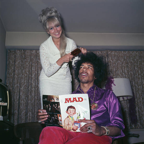 Rock Music Poster featuring the photograph Hendrix Hair by Rolls Press/popperfoto