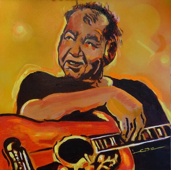 John Prine Poster featuring the painting His Pumpkin's Little Daddy by Eric Dee