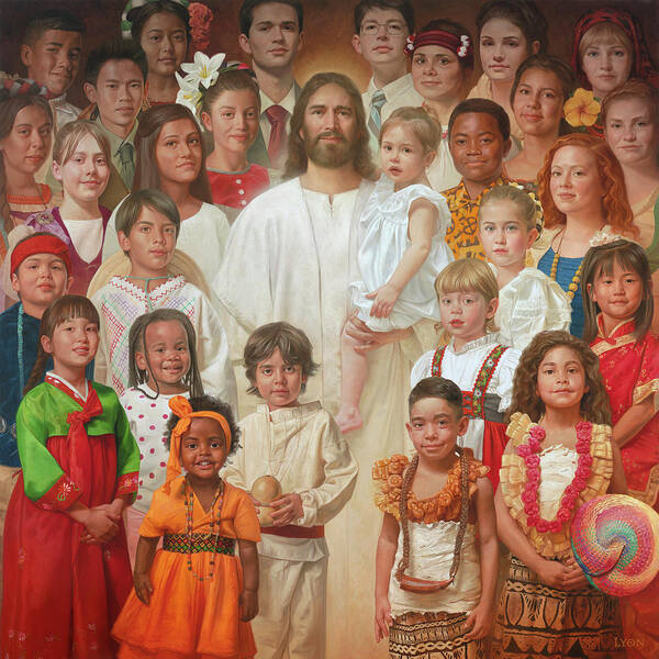Jesus Poster featuring the painting I Am A Child Of God by Howard Lyon