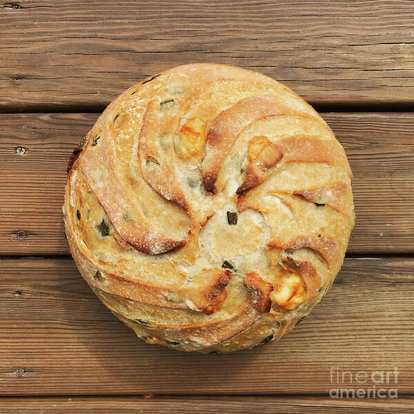 Bread Poster featuring the photograph Jalapeno Cheddar Sourdough by Amy E Fraser