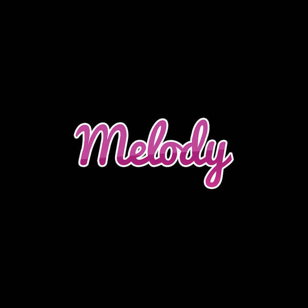 Melody Poster featuring the digital art Melody #Melody by TintoDesigns