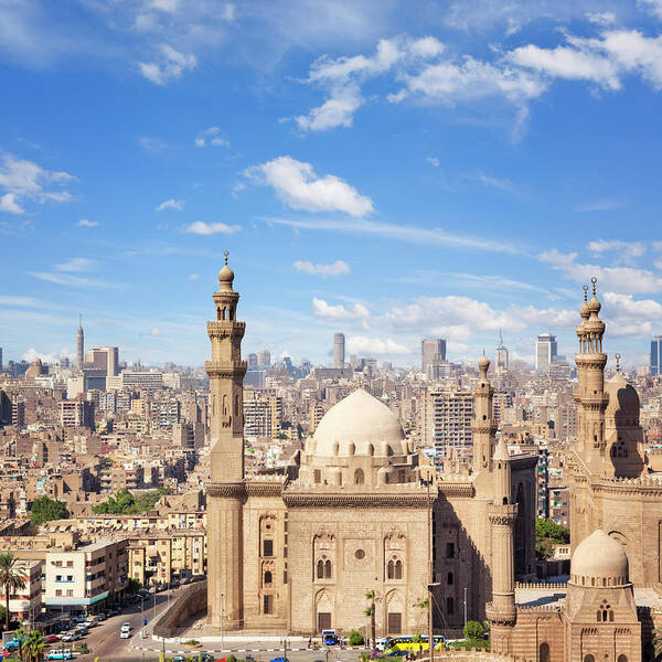 Downtown District Poster featuring the photograph Mosque-madrassa Of Sultan Hassan Cairo by Cinoby