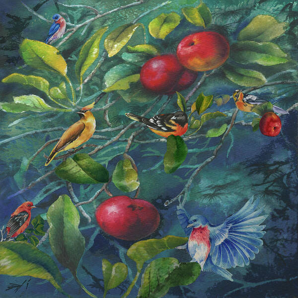Orchard Life Image Poster featuring the digital art Orchard Life Image by Bill Jackson