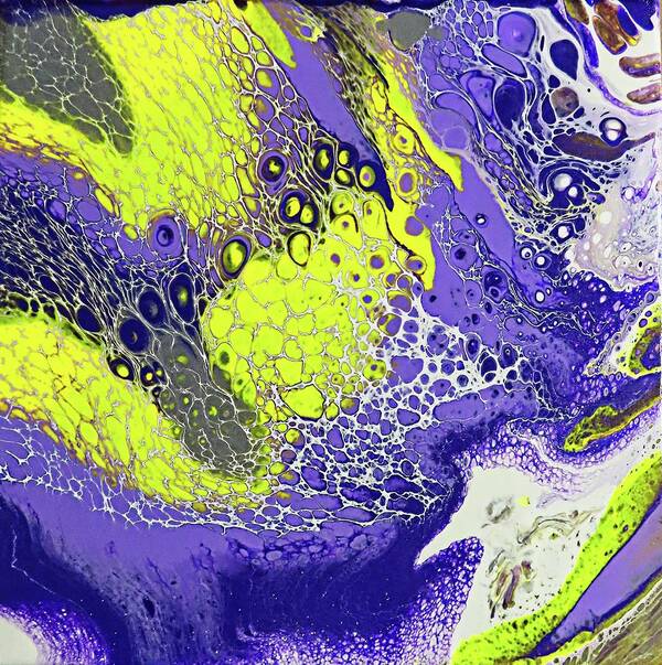 Abstract Painting Poster featuring the photograph Purple and Yellow by Steve DaPonte
